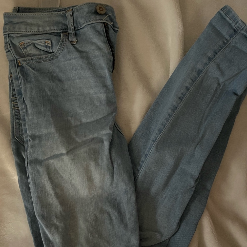 hollister high rise skinny jeans size 3